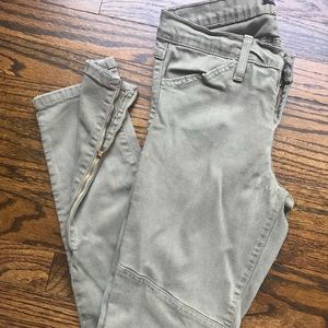 FLYING MONKEY Moto denim with ankle zipper